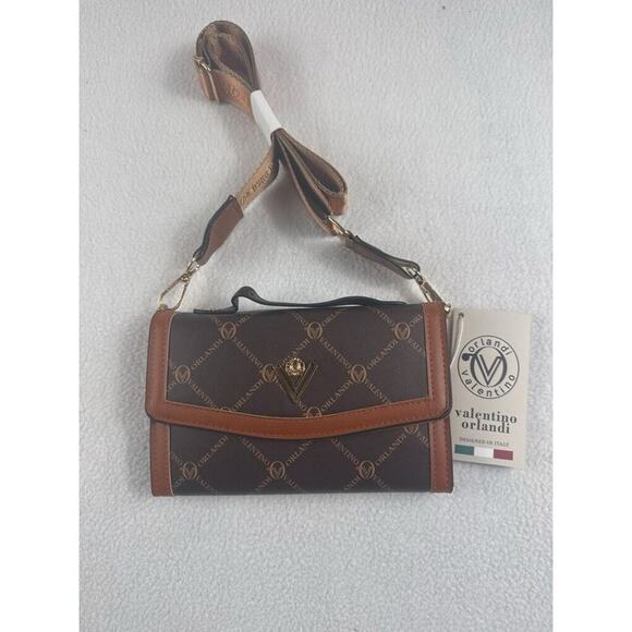 NWT Valentino Orlandi Monogram Crossbody Wallet Bag - Picture 1 of 5